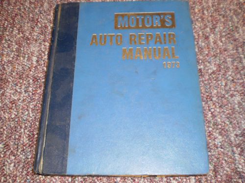1973 complete motors car repair service manual dodge chevrolet ford chrysler vw
