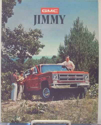 Nos 1975 gmc jimmy dealership color sales brochure