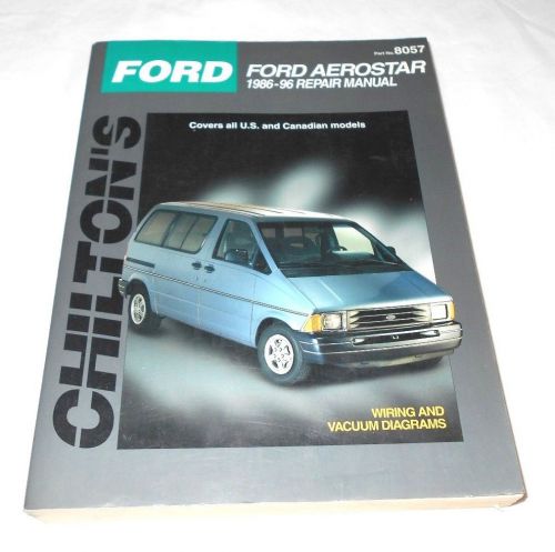 1986-1996 ford aerostar automotive repair manual chilton&#039;s # 8057