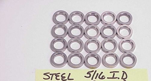 20 new 5/16&#034; or (.320&#034;) or (8mm) steel washers .525&#034; o.d. -.115&#034; thick chamfered