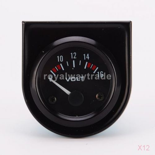 12x car motor auto 52mm voltmeter digital led 8-16 volt voltage gauge