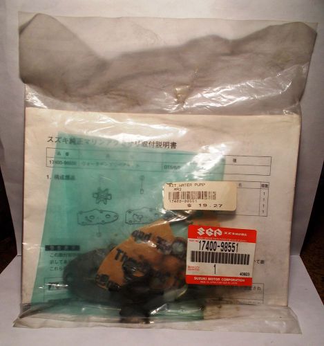 Suzuki o.e.m. water pump kit 17400-98551   n.o.s.