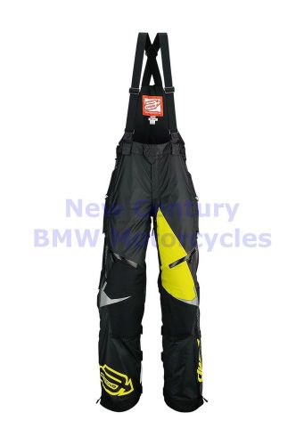 Arctiva men&#039;s size 30 black/yellow comp rr shell bibs