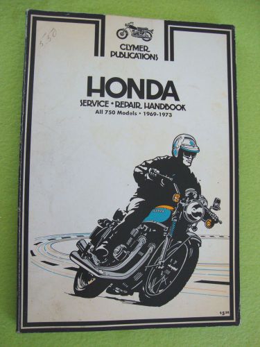 Honda cb750 cb 750 k0 sandcast diecast k1 k2 k3 vintage shop manual 1969-1973