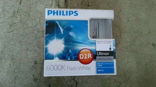 2 × new oem philips hid-d2r headlight bulb 12v 35w 6000k germany from japan