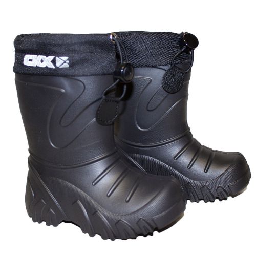 Snowmobile ckx eva baby boots winter size 7/8 black snow boots ultra light