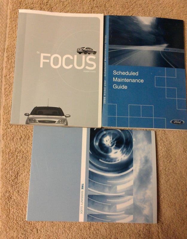 2006 ford focus owners manual and warranty book set