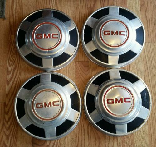 Sell SET 4 GMC truck dog dish hubcaps 12