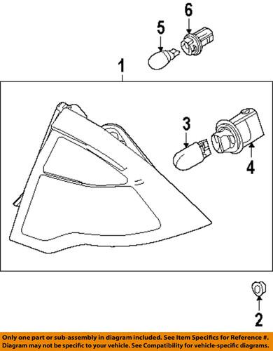 Ford oem 9e5z13404a tail lamp assembly