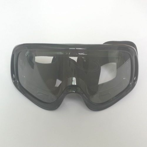 Black motorcycle motocross atv dirt pit bike off road racing goggles ski glasses