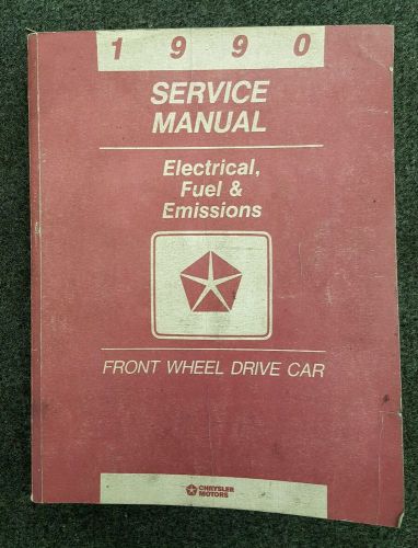 1990 chrysler product fwd passenger vehicles factory service manual