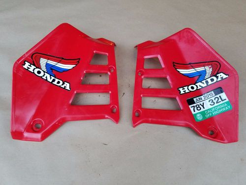 1985 atc250r honda oem radiator shrouds gas fuel tank air scoops 250r atc 250 r