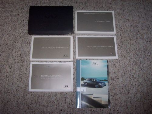 2005 infiniti q45 q 45 original owner&#039;s owners user manual book set w/ case