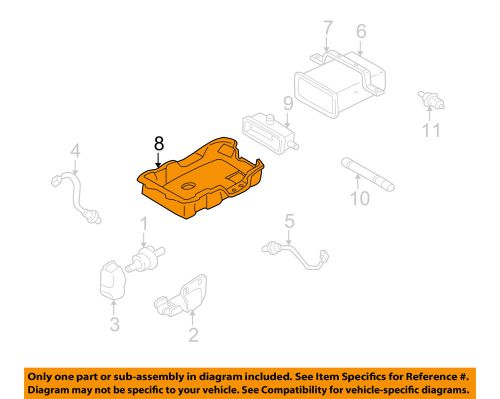 Hyundai oem 01-06 santa fe 2.7l-v6 emission-vapor canister protector 3142526300