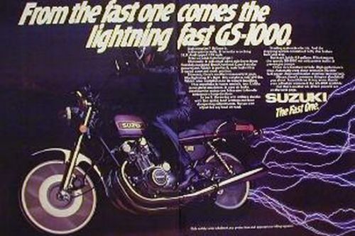 Suzuki 1000 gs-1000 &amp; gs-1000e motorcycle ads gs1000 &amp; gs1000e 1978