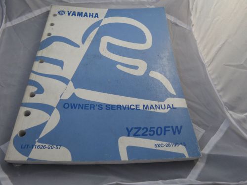 Oem yamaha 2007 yz250 fw service repair shop manual factory oem book l-157