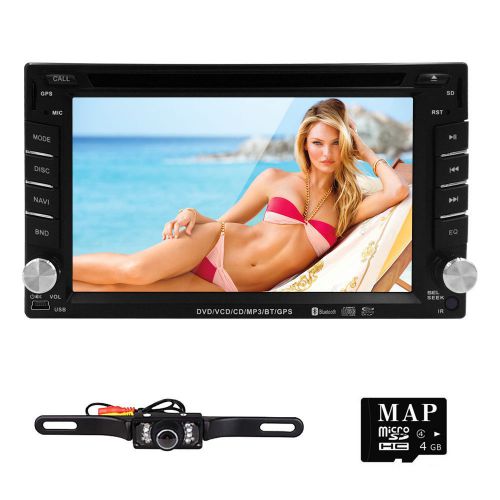 In dash headunit 6.2&#039;&#039;gps 2 din car stereo dvd player navi radio+camera+free cam