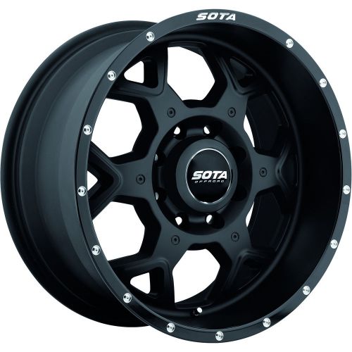 20x9 flat black sota skul 8x6.5 +0 rims toyo open country rt 33x12.5x20 tires