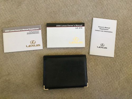 Owners manual for 2000 lexus lx 470