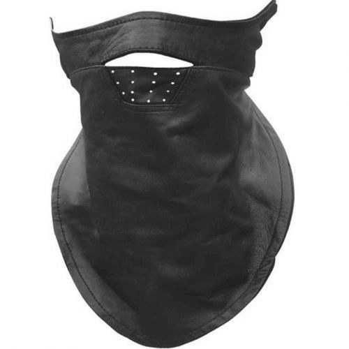 Motorcycle biker soft leather full face mask bandana