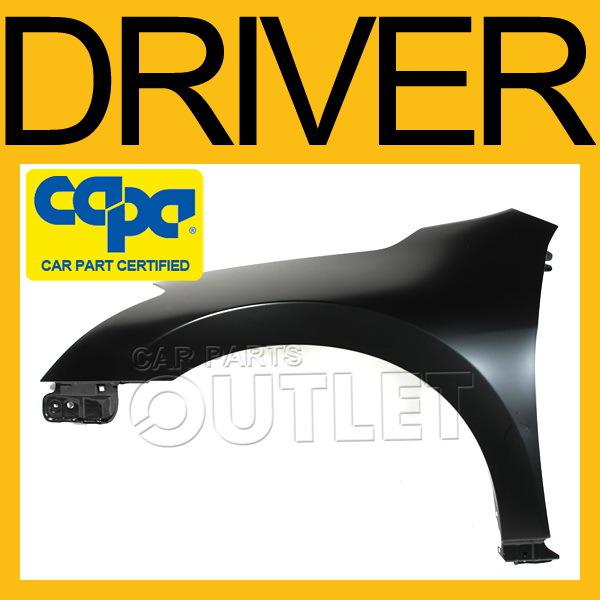 2007-2011 nissan altima front fender primered black steel capa 4dr sl hybrid l/h