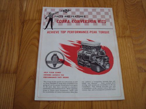 Very rare mercury comet/cyclone cobra engine conversion kit facts and features