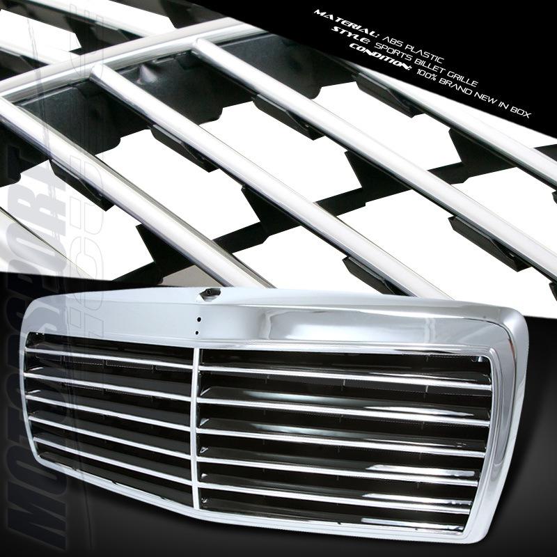 1986-1993 mercedes benz w201 chrome/black front upper grill 190d 190e abs kit 