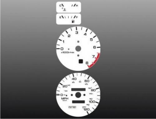 White face gauges fits 1993-1997 nissan altima dash gauge cluster 93-97