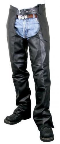 Best seller men&#039;s premium motorcycle easy fit chaps with zipper on thigh size 50