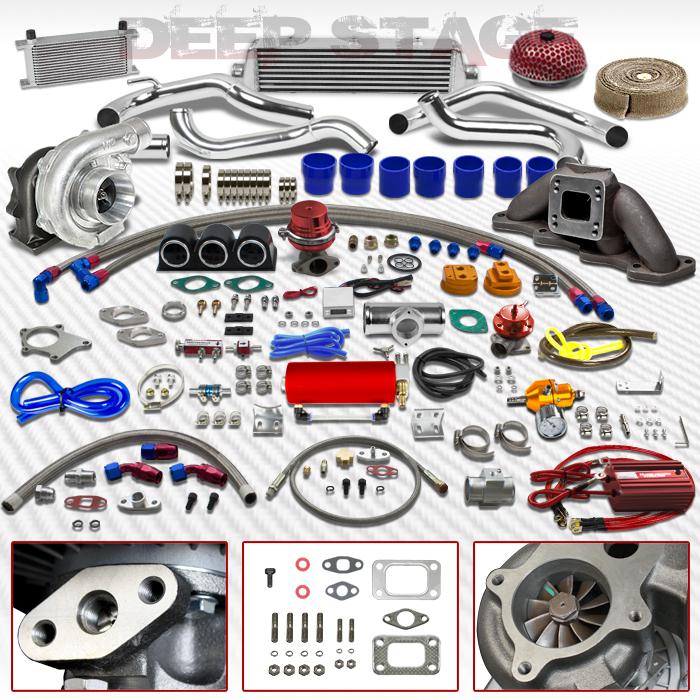 T04e t3t4 25pc turbo kit+intercooler+ pp+manifold+wastegate 89-94 240sx s13 ka24