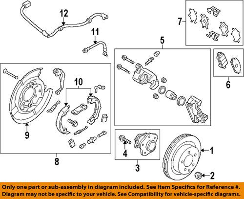 Nissan oem 44060cy025 parking brake shoe