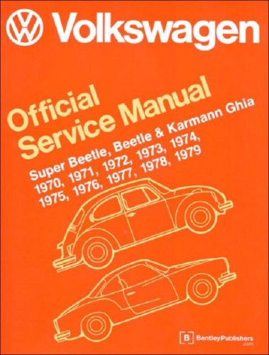 Vw s beetle beetle k gia  70 to 79 official service manual free priority ship