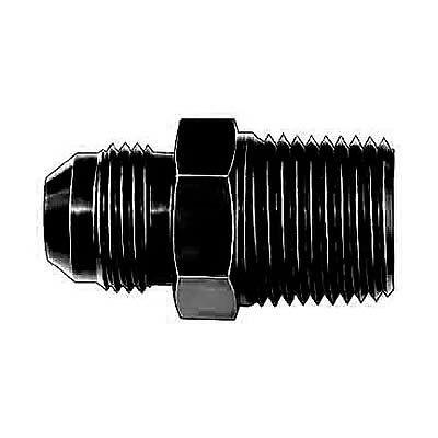 Aeroquip fbm5013 fitting straight -6 an male to 1/2" npt male aluminum black ea