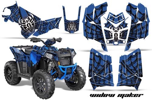 Polaris scrambler 850/1000 amr racing graphic kit atv quad decals spider widow b