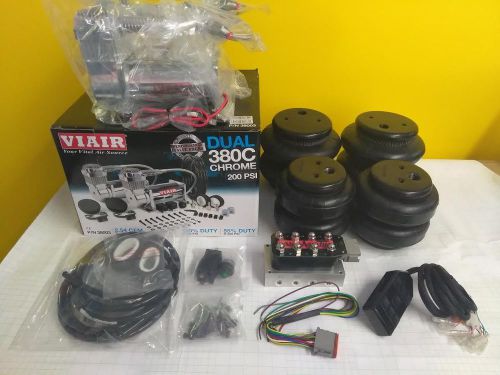 Viair compressor 380, airmatik 3/8&#034; manifold, arc7 switch controller 4 air bags!