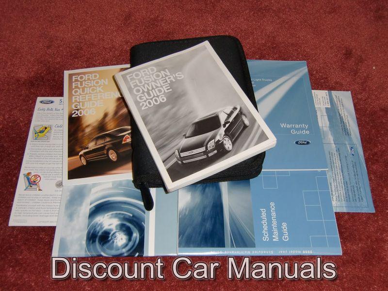 ★★ 2006 ford fusion owners manual portfolio 06!! ★★