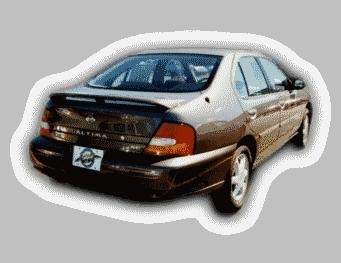 Painted nissan altima factory style i spoiler 1998-2001