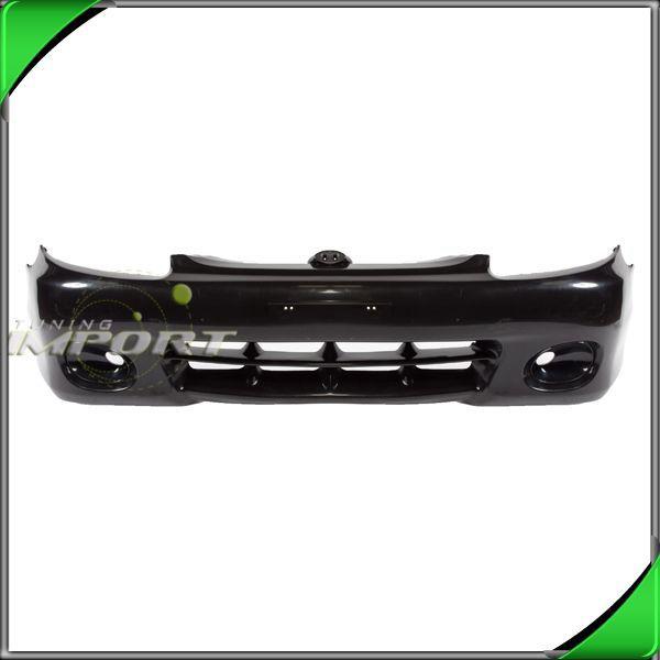 For 98-99 accent 4dr gl facial rawte black plastic front bumper cover assembly