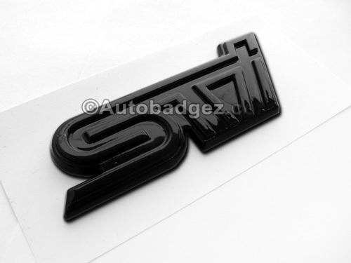 1 - new subaru impreza wrx sti badge emblem front grill (sti rear mount black)