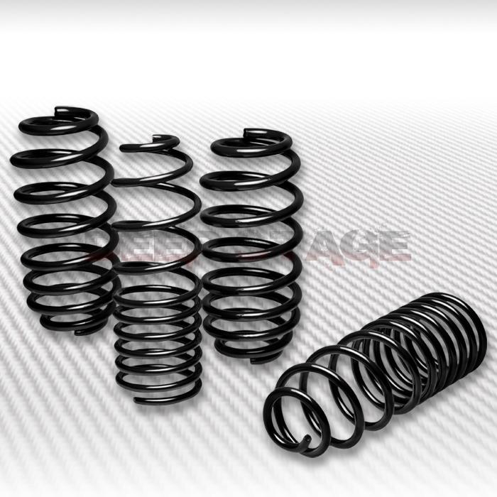 1.25" drop sport suspension racing lowering spring 06-12 golf/rabbit tdi black