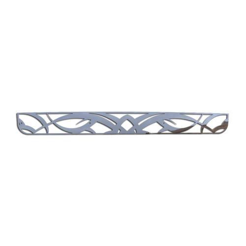 Hummer h3 05-09 polished stainless tribal front metal grille trim cover insert