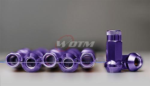 Monster lug open ended lug nuts with locks purple 14x1.5 33006l and 33002l