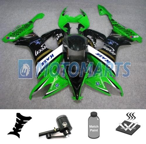 Bundle inj fairing with brake fluid reservoir for kawasaki ninja zx 10r 08 09 ab