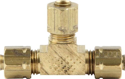 Allstar performance all48035 - &#034;t&#034; fitting - 3/16in male - brass- each