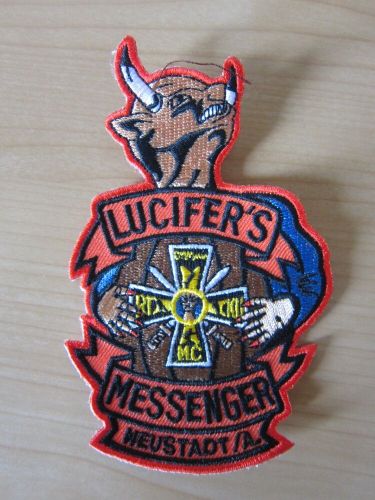 Mc patch lucifers messenger new city aish rocker cut patches patch-