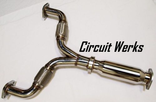 Circuit werks infinity g35 resonated y pipe exhaust flex mid g 2003-2008 2.5&#034;-3&#034;