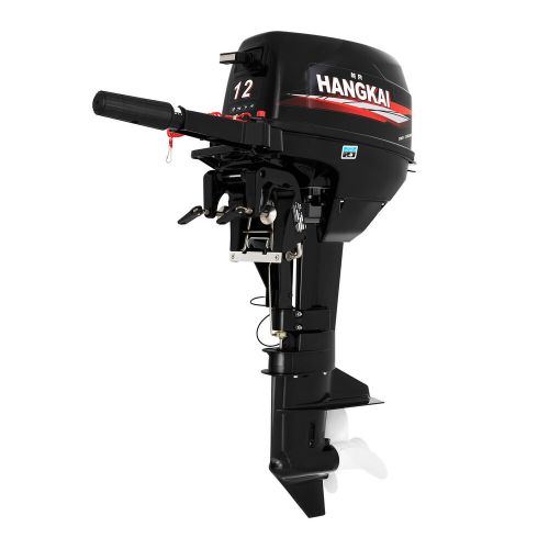 Hangkai 12 hp outboard motor 2 stroke fishing boat engine water air cooling new