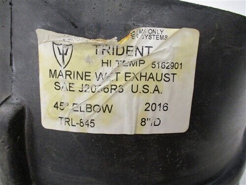 Trident high temp 45 degree exhaust elbow trl-845 marine boat