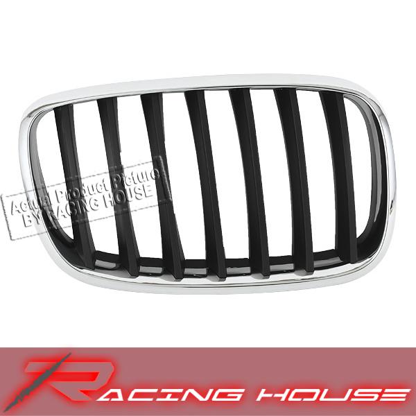 07-10 bmw e70 x5 x6 chrome w/ black insert r/h front grille grill assembly