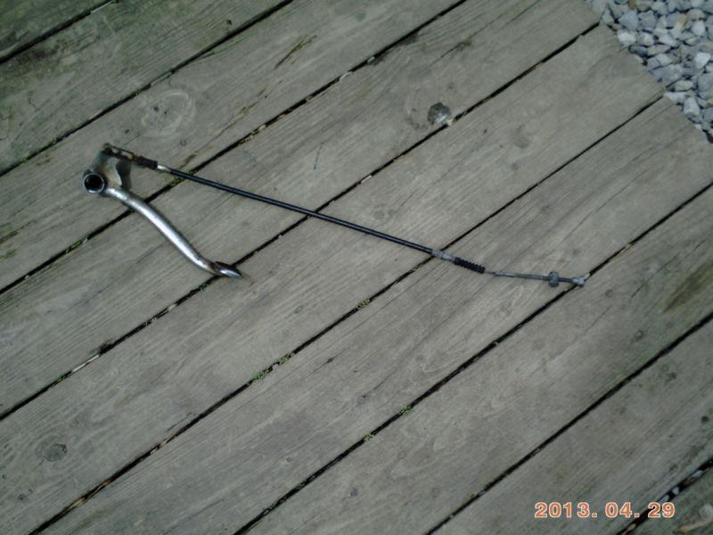 Suzuki gt550 rear brake pedal with complete cable